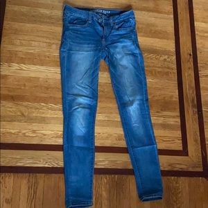 Medium wash jeggings